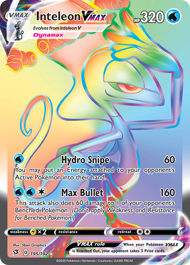 Inteleon VMAX (195/192) [Sword & Shield: Rebel Clash] | Game Haven TX