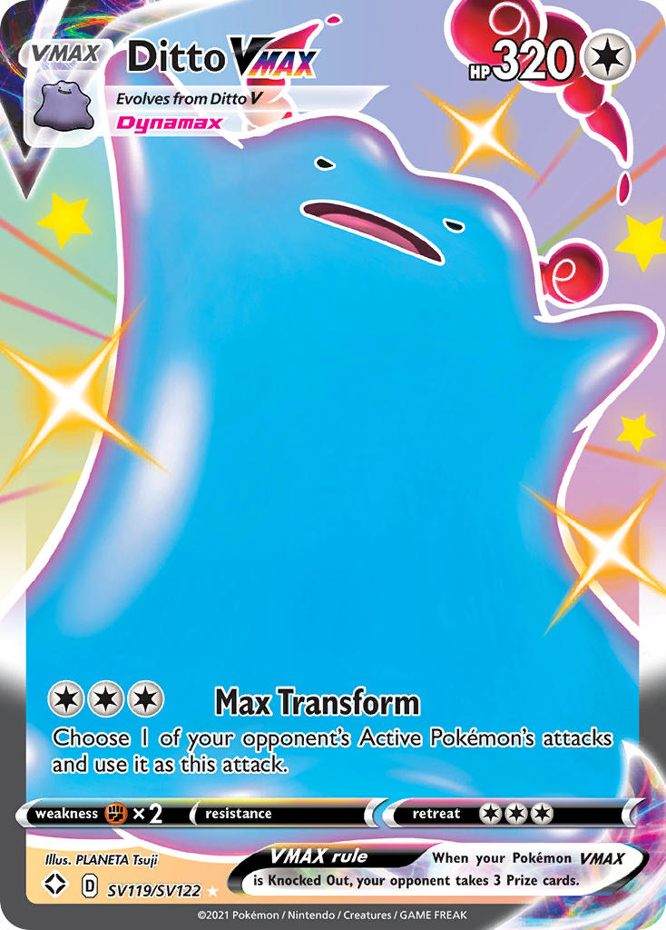 Ditto VMAX (SV119/SV122) [Sword & Shield: Shining Fates] | Game Haven TX