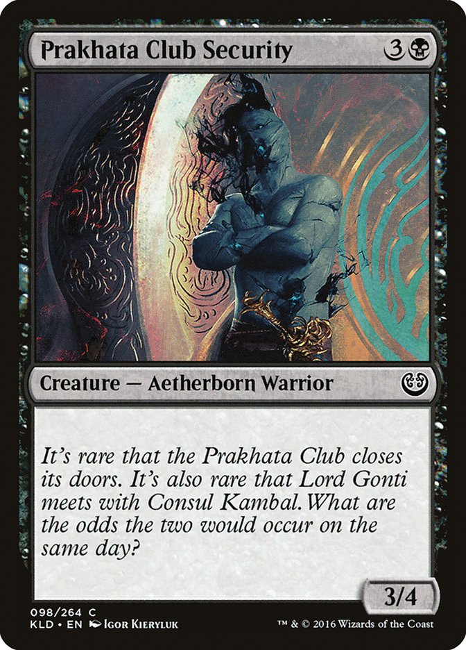 Prakhata Club Security [Kaladesh] | Game Haven TX