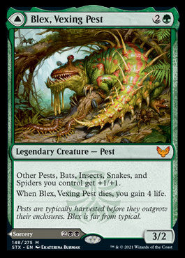 Blex, Vexing Pest // Search for Blex [Strixhaven: School of Mages] | Game Haven TX