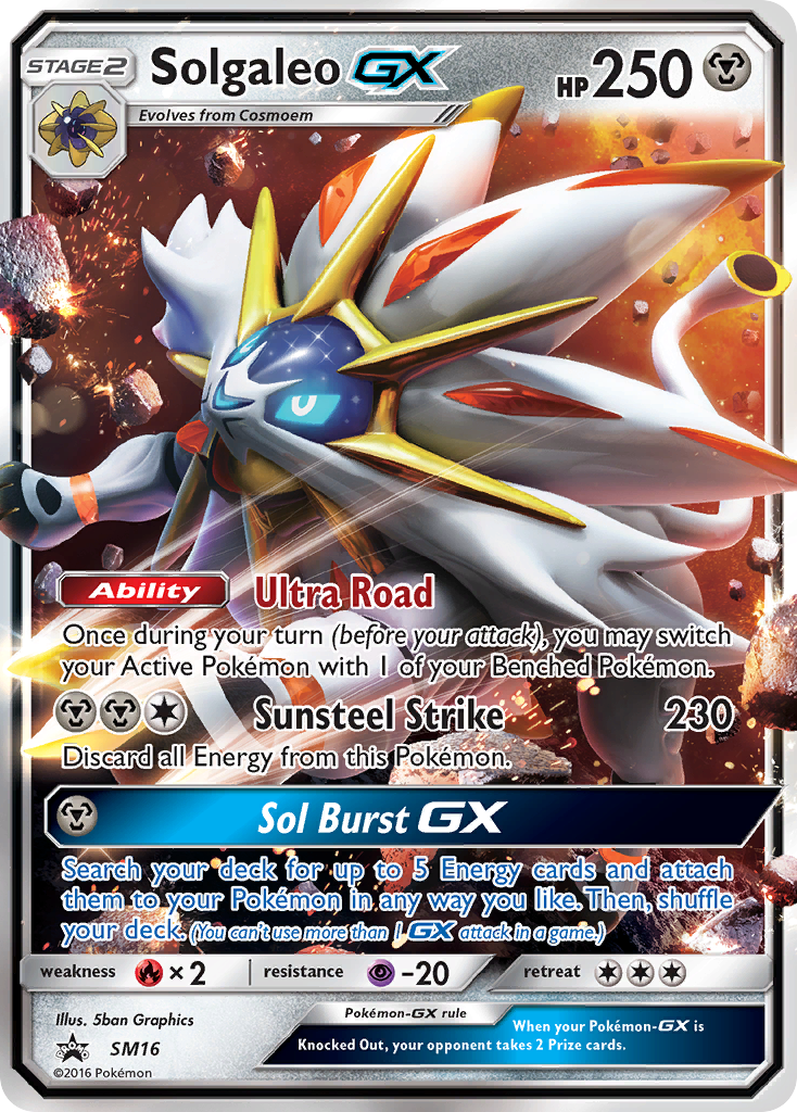 Solgaleo GX (SM16) [Sun & Moon: Black Star Promos] | Game Haven TX