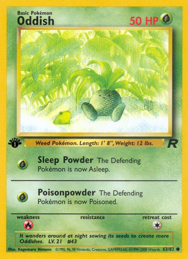 Oddish (63/82) [Team Rocket 1st Edition] | Game Haven TX