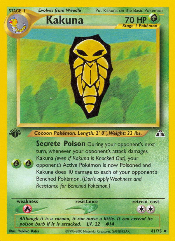 Kakuna (41/75) [Neo Discovery 1st Edition] | Game Haven TX