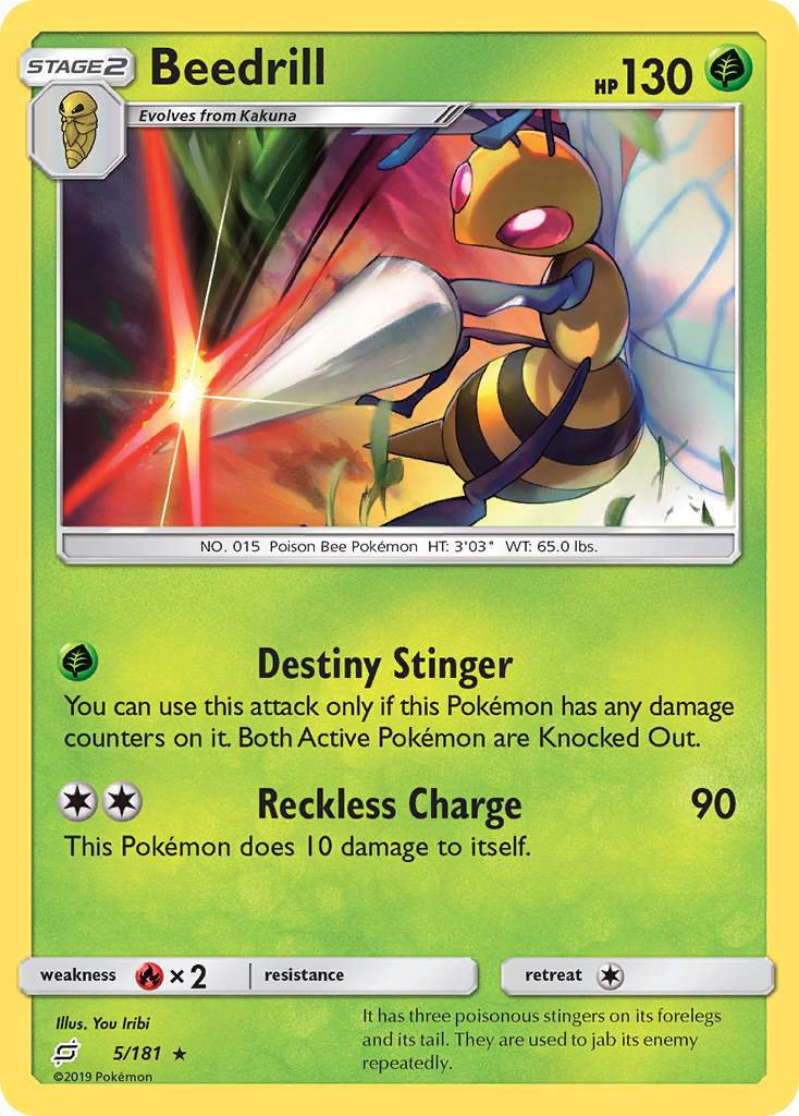 Beedrill (5/181) [Sun & Moon: Team Up] | Game Haven TX