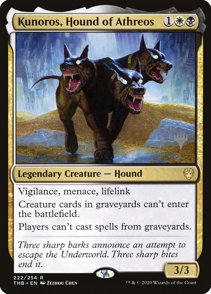 Kunoros, Hound of Athreos (Promo Pack) [Theros Beyond Death Promos] | Game Haven TX