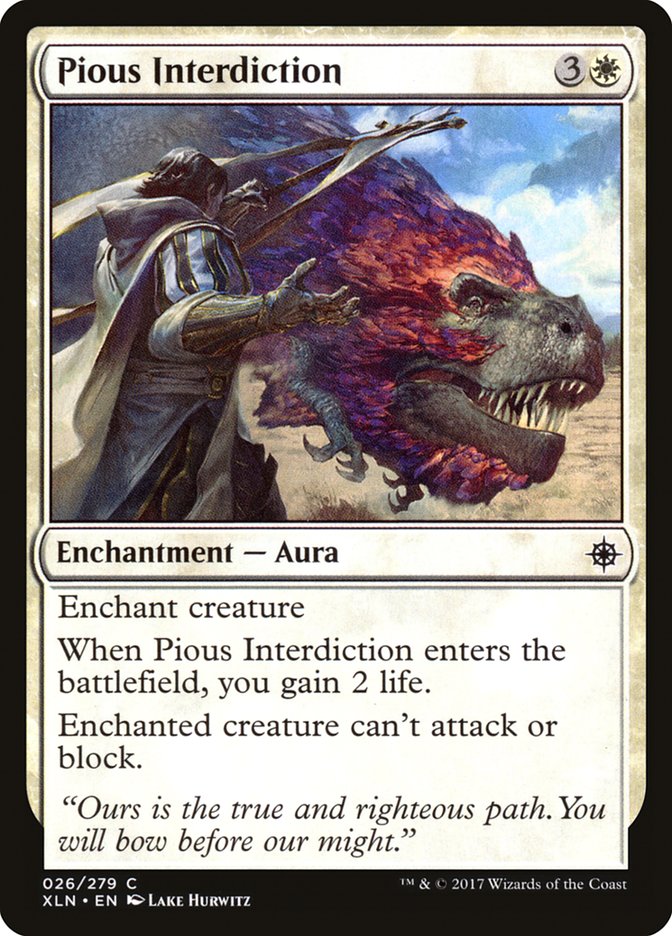 Pious Interdiction [Ixalan] | Game Haven TX