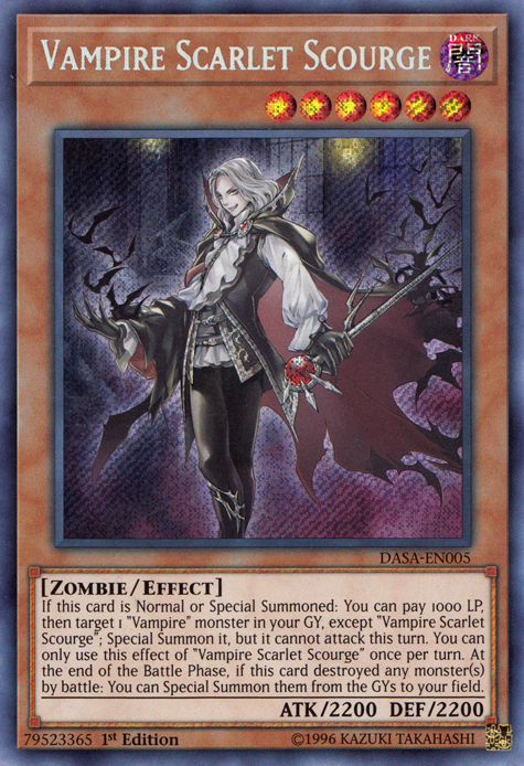 Vampire Scarlet Scourge [DASA-EN005] Secret Rare | Game Haven TX