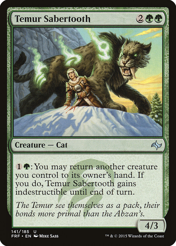 Temur Sabertooth [Fate Reforged] | Game Haven TX