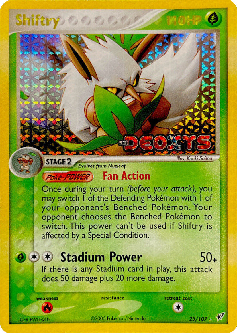 Shiftry (25/107) (Stamped) [EX: Deoxys] | Game Haven TX