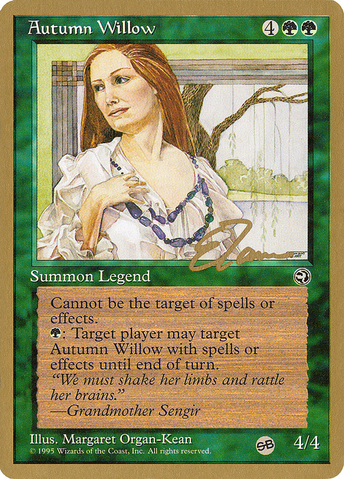 Autumn Willow (Eric Tam) (SB) [Pro Tour Collector Set] | Game Haven TX