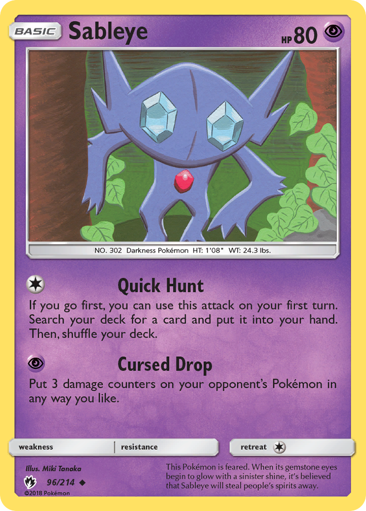 Sableye (96/214) [Sun & Moon: Lost Thunder] | Game Haven TX