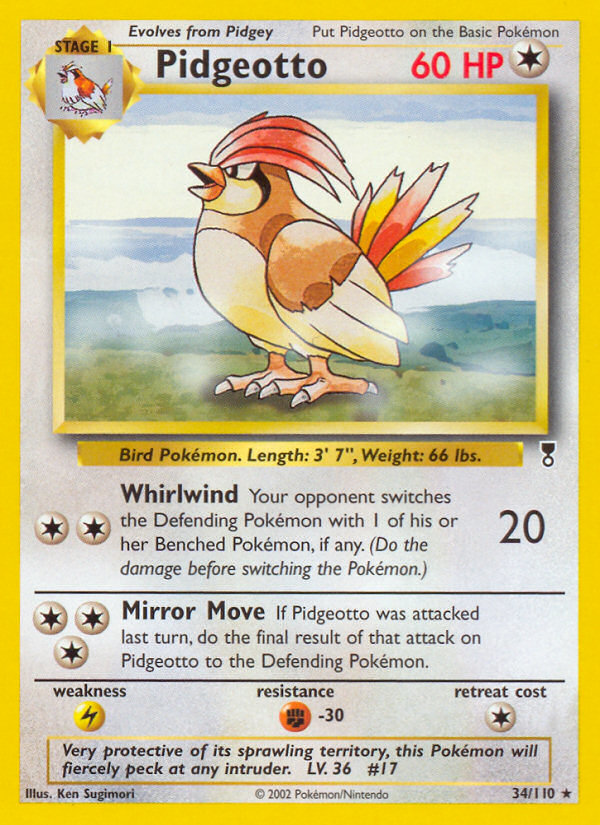Pidgeotto (34/110) [Legendary Collection] | Game Haven TX