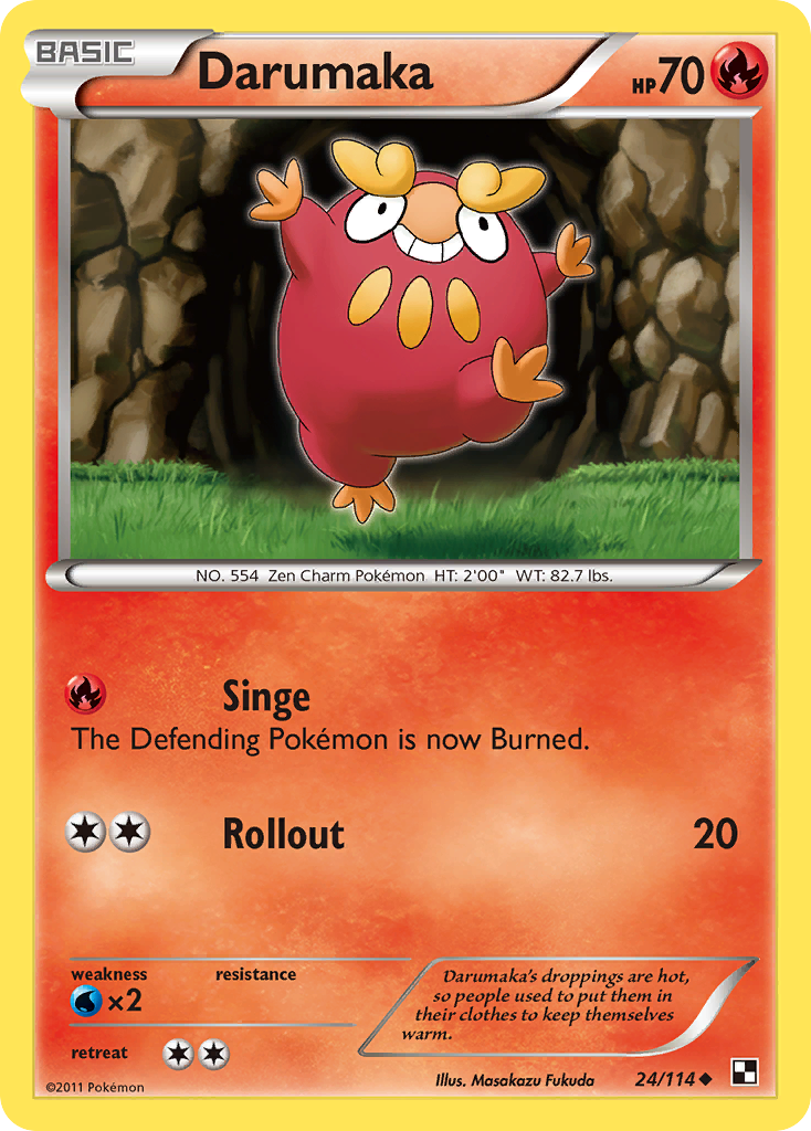Darumaka (24/114) [Black & White: Base Set] | Game Haven TX