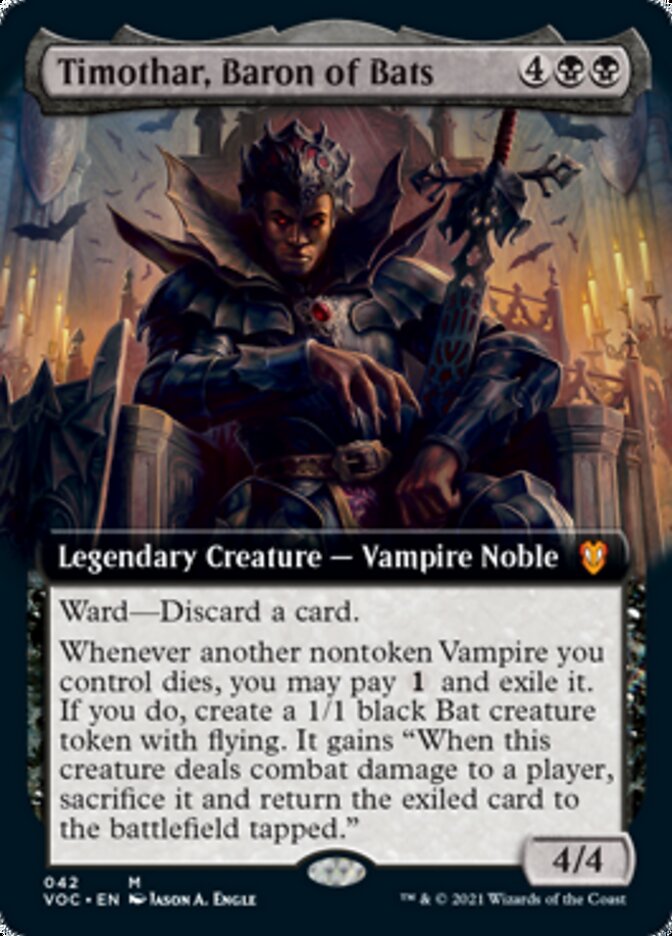 Timothar, Baron of Bats (Extended) [Innistrad: Crimson Vow Commander] | Game Haven TX