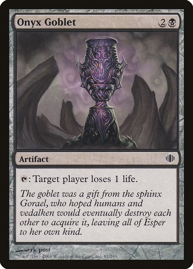 Onyx Goblet [Shards of Alara] | Game Haven TX