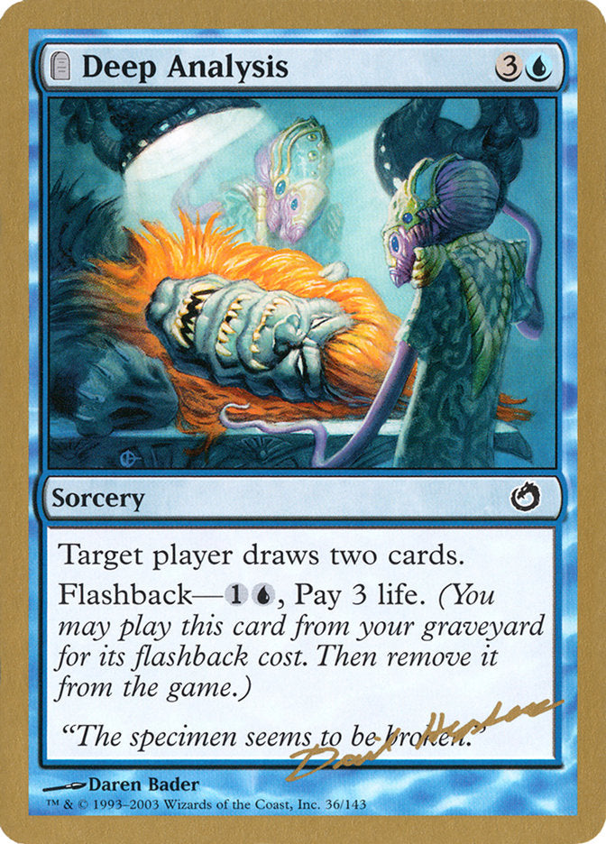 Deep Analysis (Dave Humpherys) [World Championship Decks 2003] | Game Haven TX