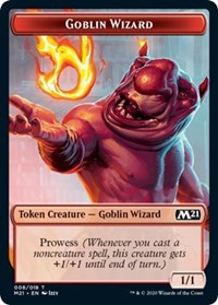 Goblin Wizard // Treasure Double-sided Token [Core Set 2021 Tokens] | Game Haven TX