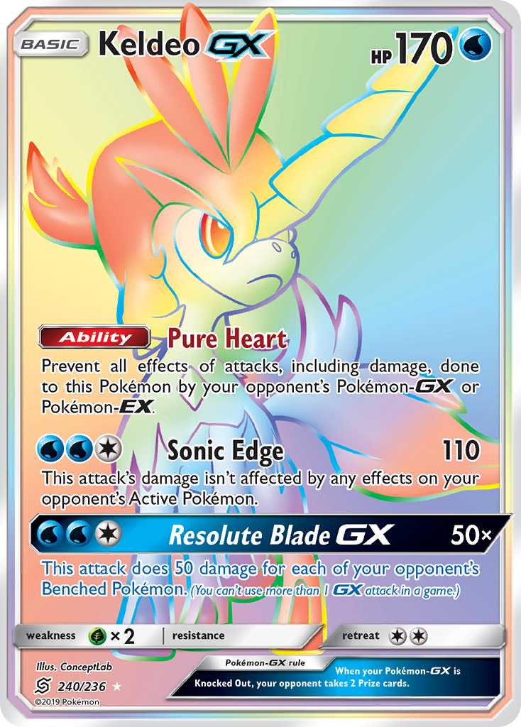 Keldeo GX (240/236) [Sun & Moon: Unified Minds] | Game Haven TX