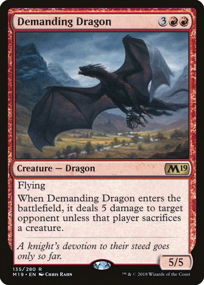 Demanding Dragon [Core Set 2019] | Game Haven TX