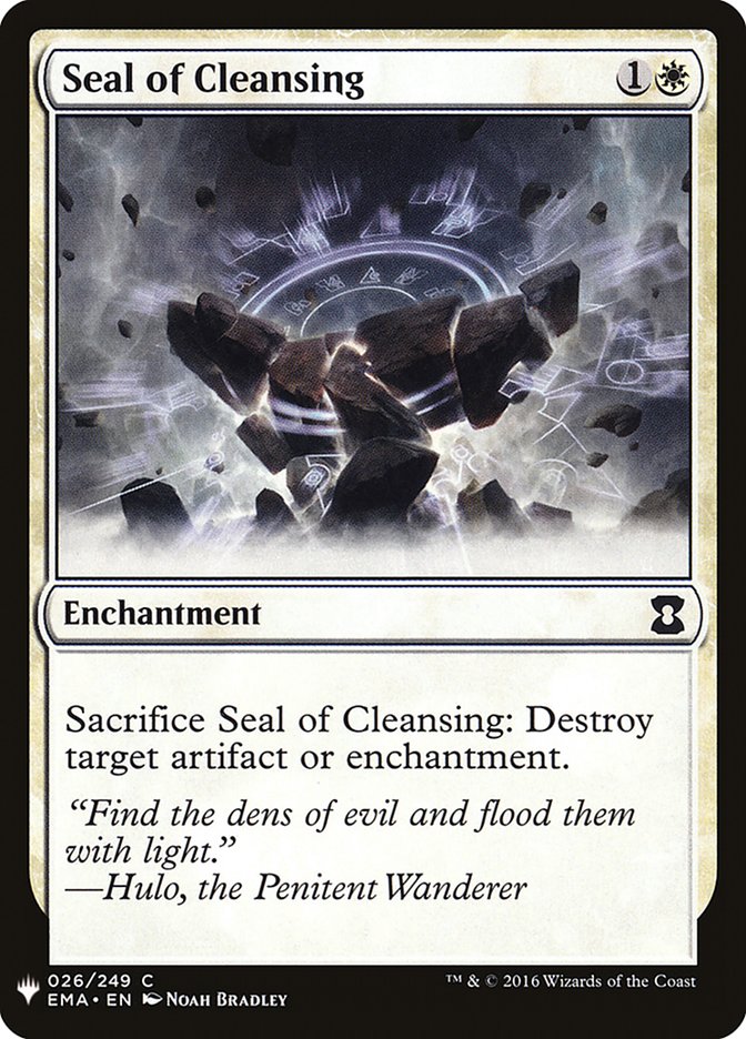 Seal of Cleansing [Mystery Booster] | Game Haven TX