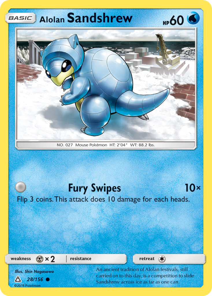 Alolan Sandshrew (28/156) [Sun & Moon: Ultra Prism] | Game Haven TX