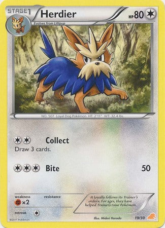 Herdier (19/30) [Black & White: Trainer Kit - Excadrill] | Game Haven TX