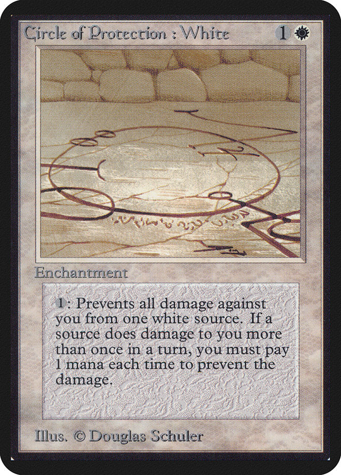 Circle of Protection: White [Limited Edition Alpha] | Game Haven TX