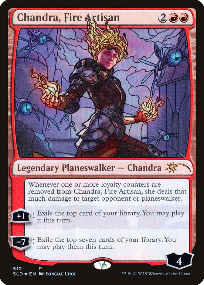 Chandra, Fire Artisan (Stained Glass) [Secret Lair Drop Promos] | Game Haven TX
