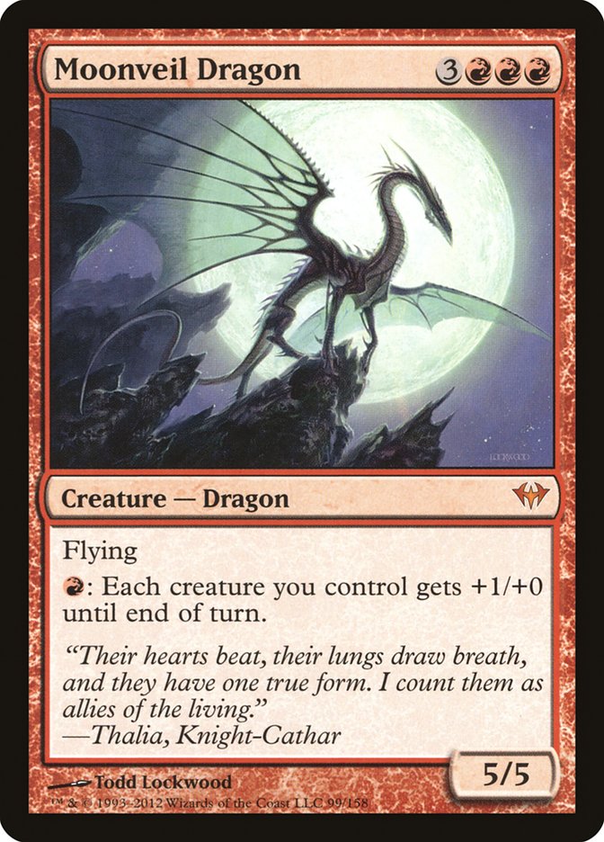Moonveil Dragon [Dark Ascension] | Game Haven TX