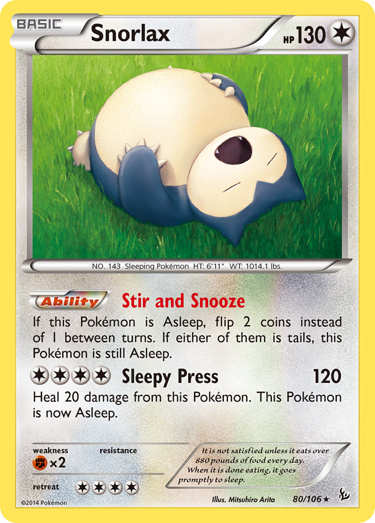 Snorlax (80/106) [XY: Flashfire] | Game Haven TX
