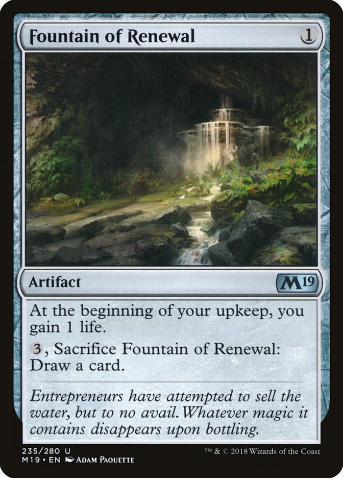 Fountain of Renewal [Core Set 2019] | Game Haven TX