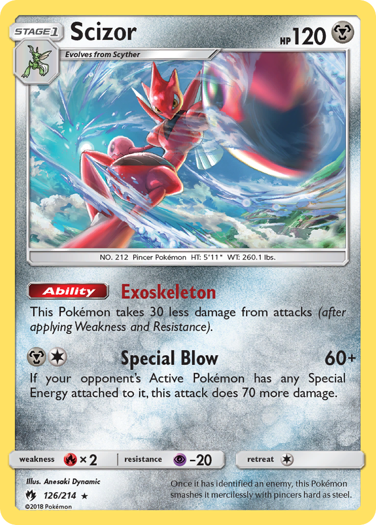 Scizor (126/214) [Sun & Moon: Lost Thunder] | Game Haven TX