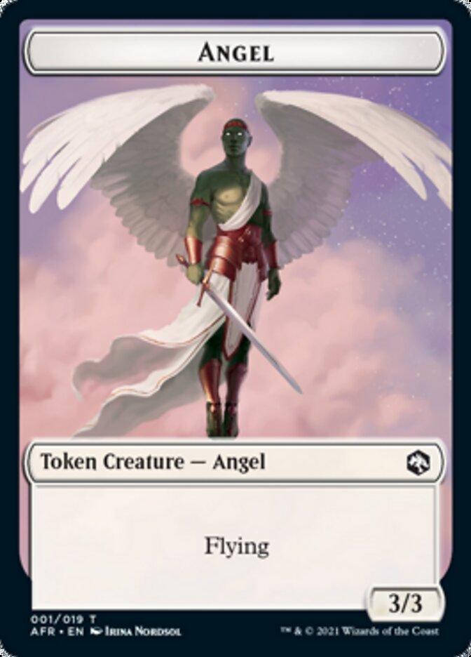 Treasure // Angel Double-sided Token [Dungeons & Dragons: Adventures in the Forgotten Realms Tokens] | Game Haven TX