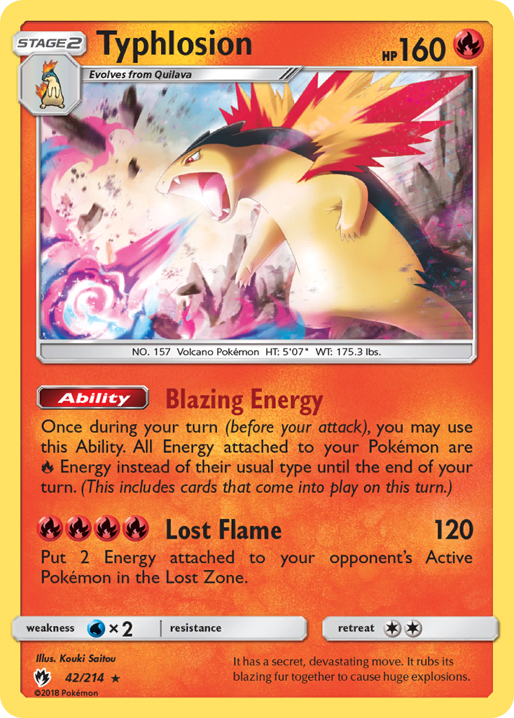 Typhlosion (42/214) [Sun & Moon: Lost Thunder] | Game Haven TX