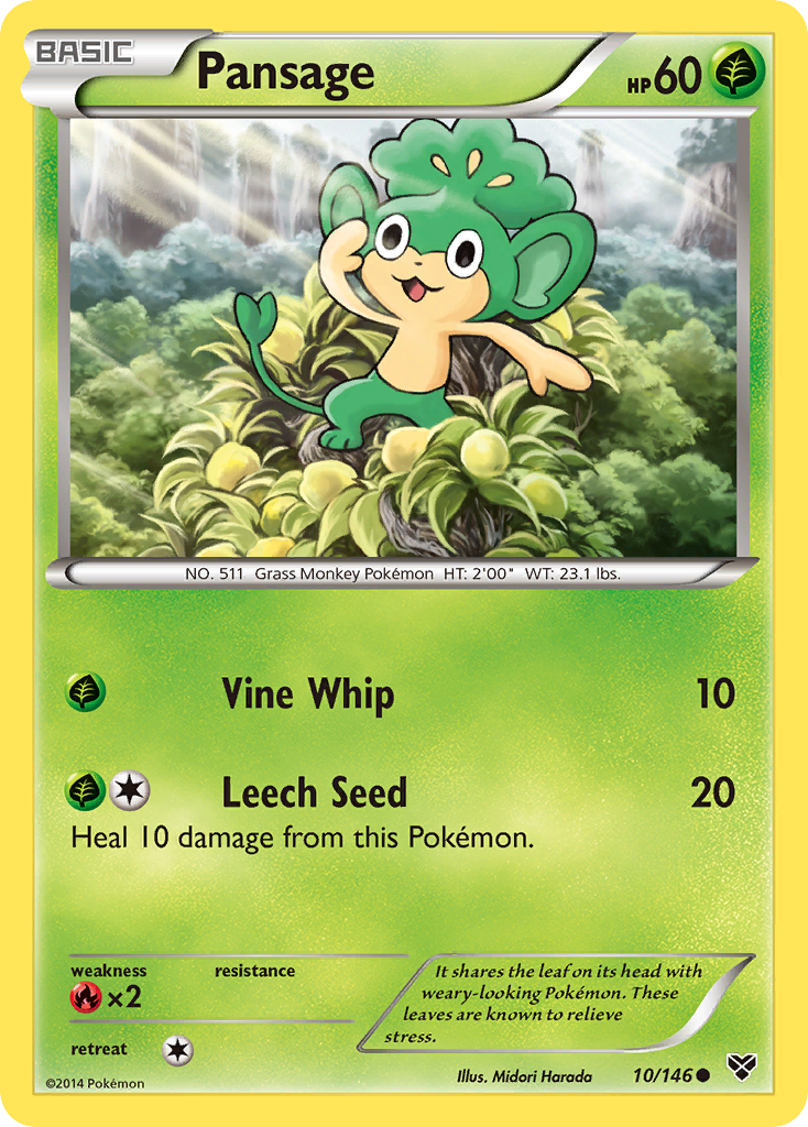 Pansage (10/146) [XY: Base Set] | Game Haven TX