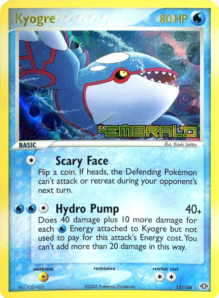 Kyogre (15/106) (Stamped) [EX: Emerald] | Game Haven TX