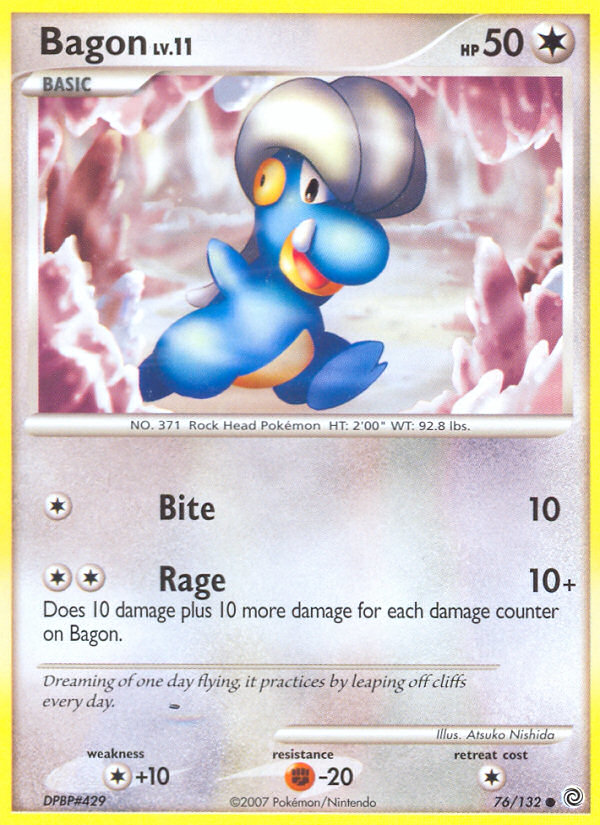 Bagon (76/132) [Diamond & Pearl: Secret Wonders] | Game Haven TX