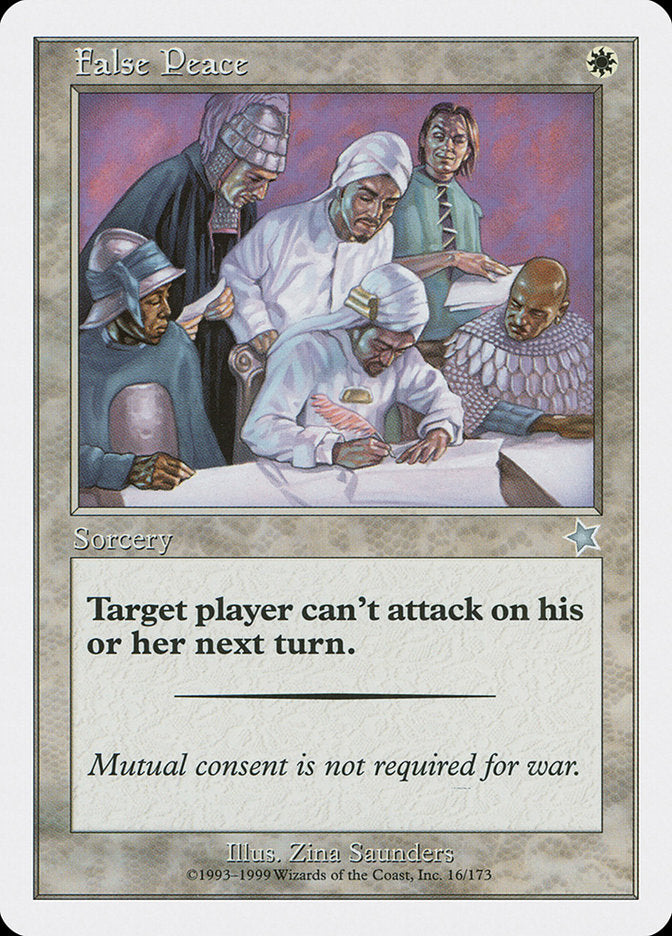 False Peace [Starter 1999] | Game Haven TX