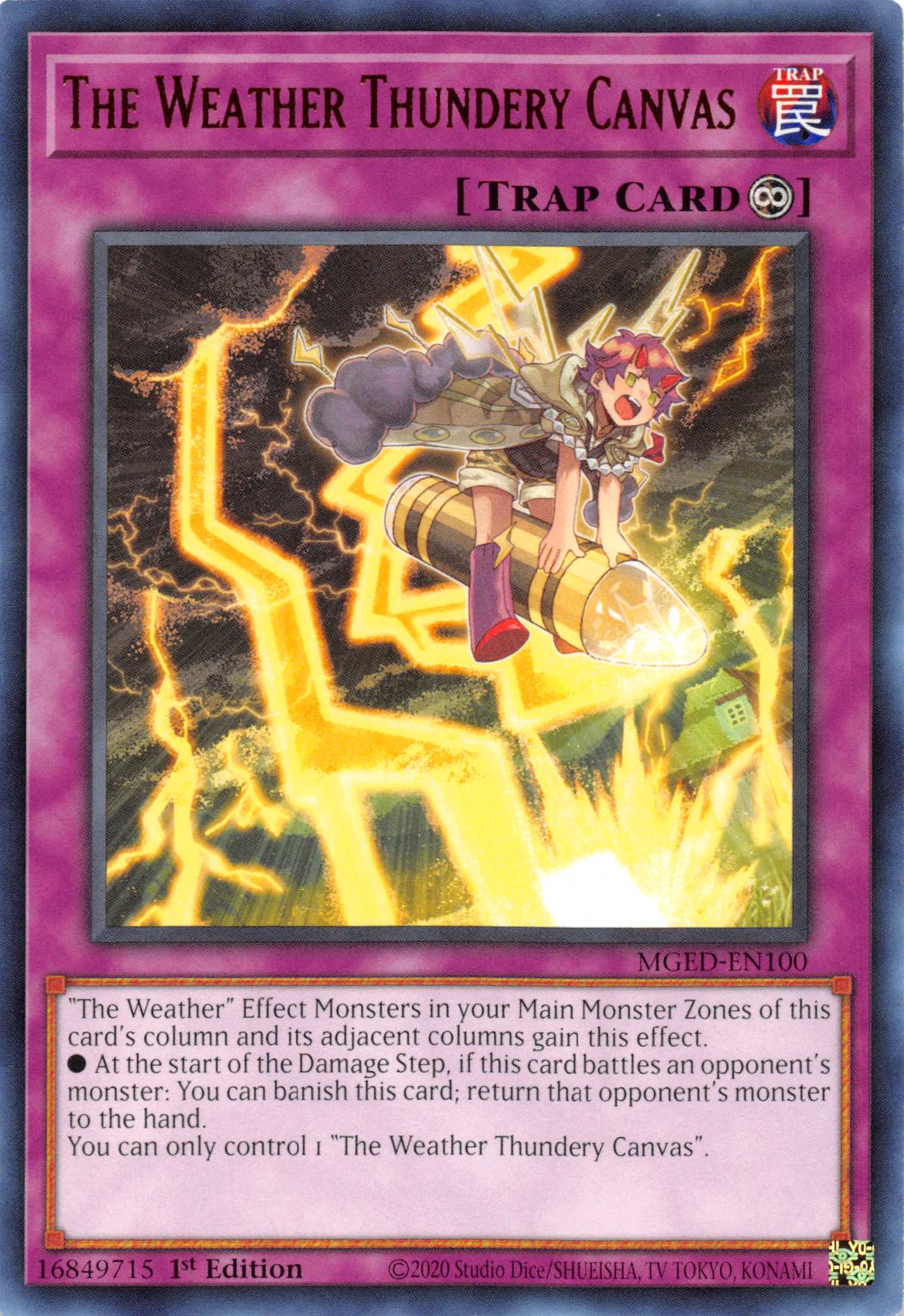 The Weather Thundery Canvas [MGED-EN100] Rare | Game Haven TX