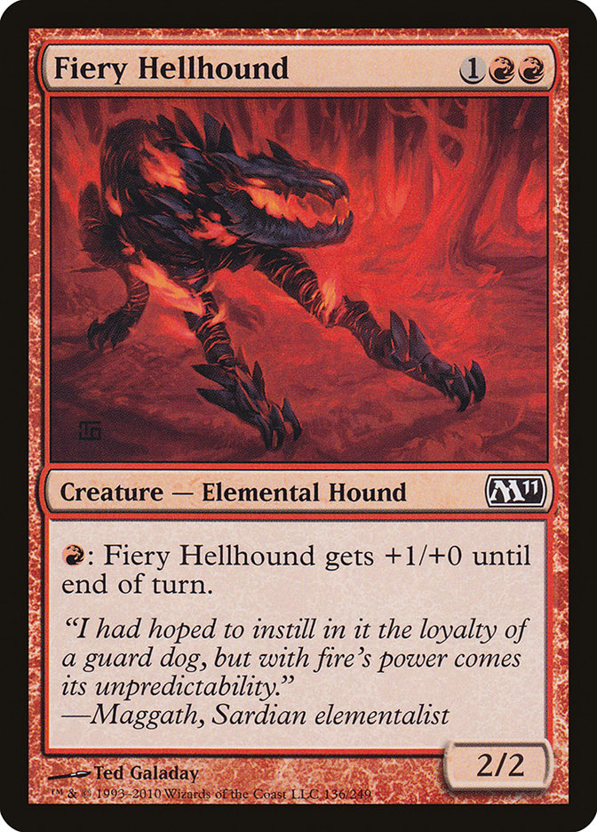 Fiery Hellhound [Magic 2011] | Game Haven TX