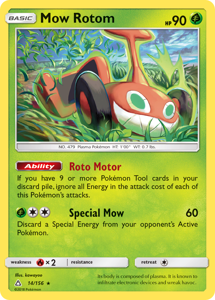Mow Rotom (14/156) [Sun & Moon: Ultra Prism] | Game Haven TX