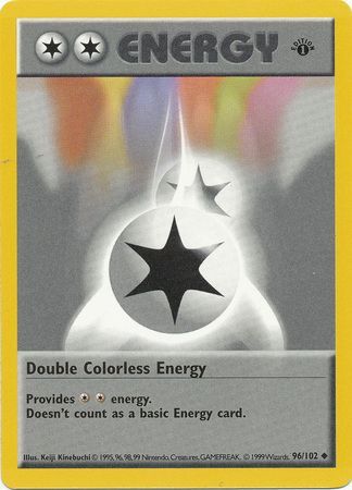 Double Colorless Energy (96/102) (Shadowless) [Base Set 1st Edition] | Game Haven TX