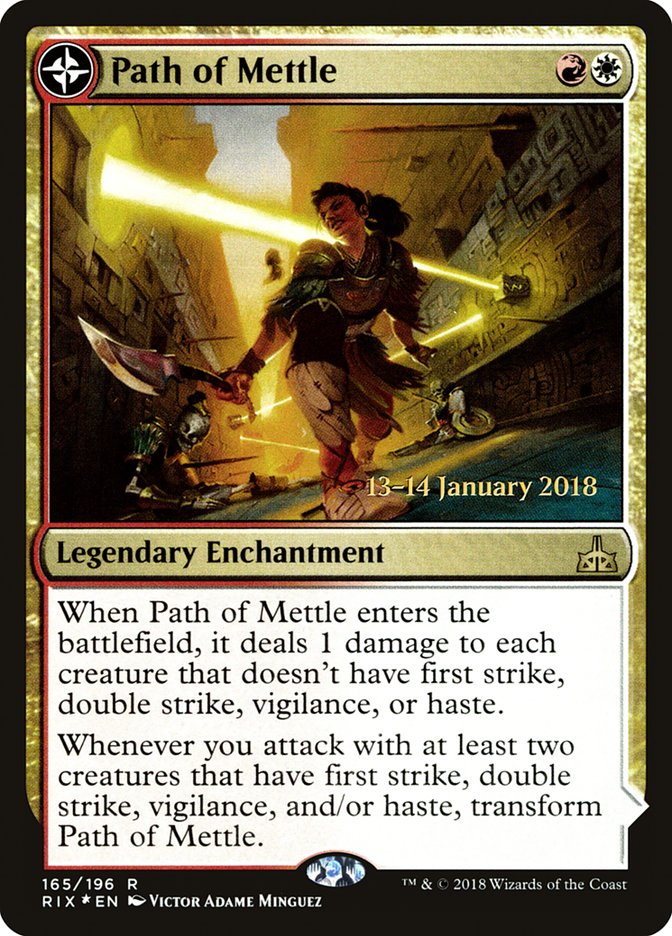 Path of Mettle // Metzali, Tower of Triumph [Rivals of Ixalan Promos] | Game Haven TX