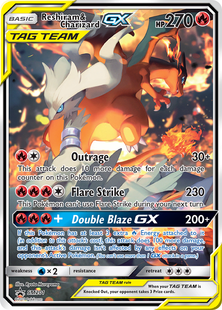 Reshiram & Charizard GX (SM201) [Sun & Moon: Black Star Promos] | Game Haven TX