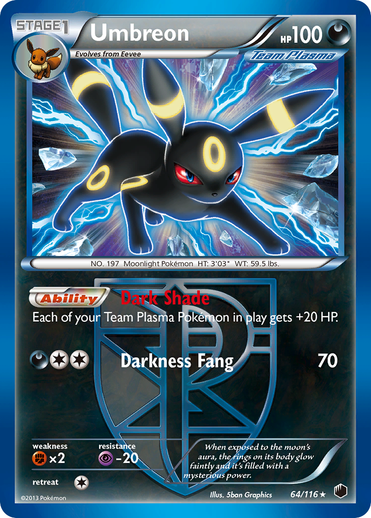 Umbreon (64/116) [Black & White: Plasma Freeze] | Game Haven TX