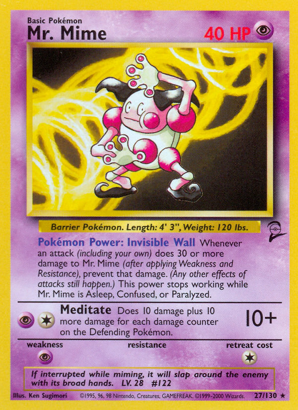 Mr. Mime (27/130) [Base Set 2] | Game Haven TX