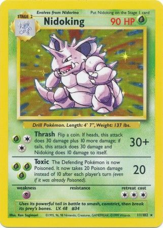 Nidoking (11/102) [Base Set Unlimited] | Game Haven TX