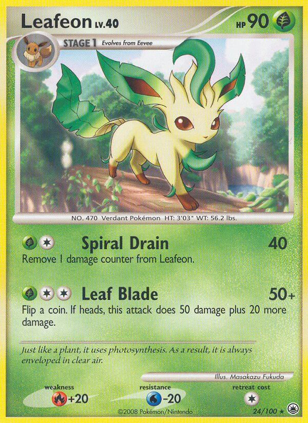 Leafeon (24/100) (Theme Deck Exclusive) [Diamond & Pearl: Majestic Dawn] | Game Haven TX