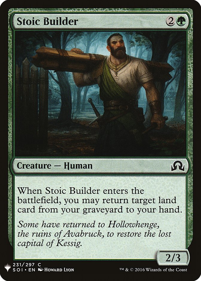Stoic Builder [Mystery Booster] | Game Haven TX