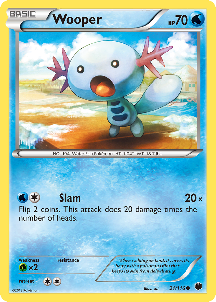 Wooper (21/116) [Black & White: Plasma Freeze] | Game Haven TX